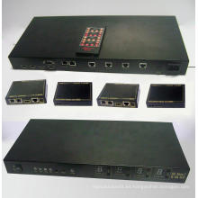 Extensor de matriz HDMI 100m 4X4 de Cat6e con 3D e IR